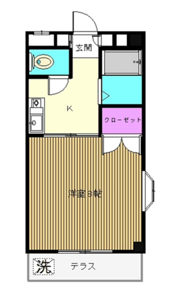 参考間取り図(102号室) 参考間取り図(102号室)