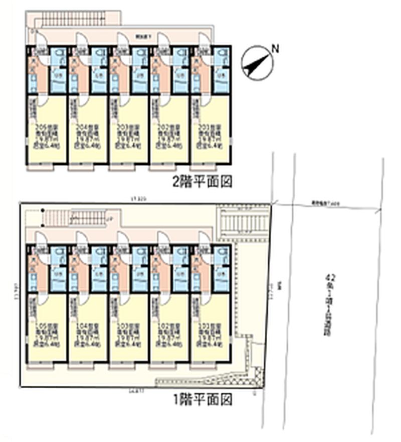 小田急多摩線「栗平」駅徒歩7分 2026年10月完成予定 木造2階建 小田急多摩線「栗平」駅徒歩7分 2026年10月完成予定 木造2階建